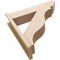 Ekena Millwork 7 1/2-in W x 30-in D x 30-in H Funston Slat Rough Cedar Woodgrain TimberThane Outlooker, Primed Tan OUTUR075X30X30FST24RCPR - alternate 5